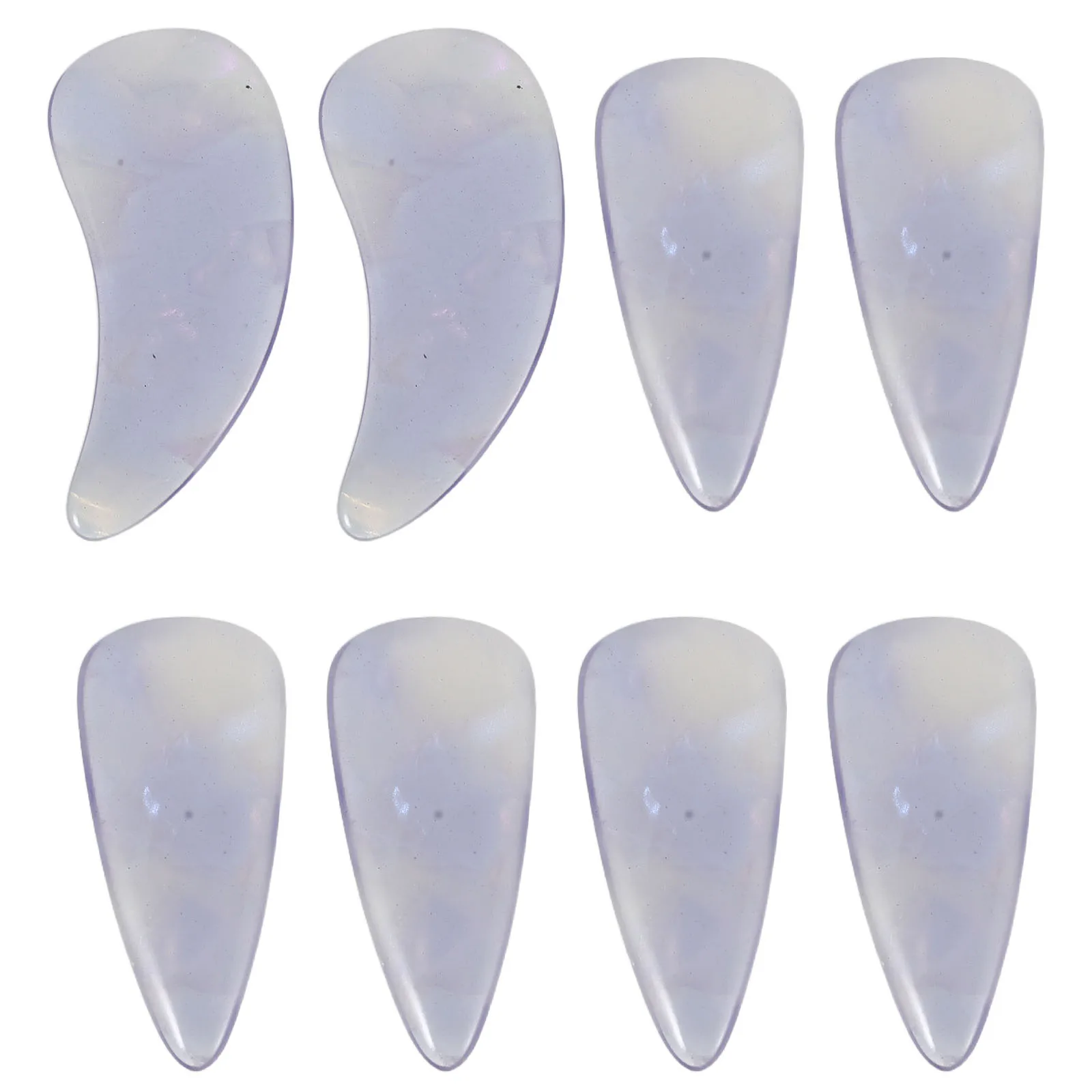 

8Pcs Guzheng Nail Picks Double Arc Professional Guzheng Finger Nails Reusable Concert Practice Performance Accessories Set