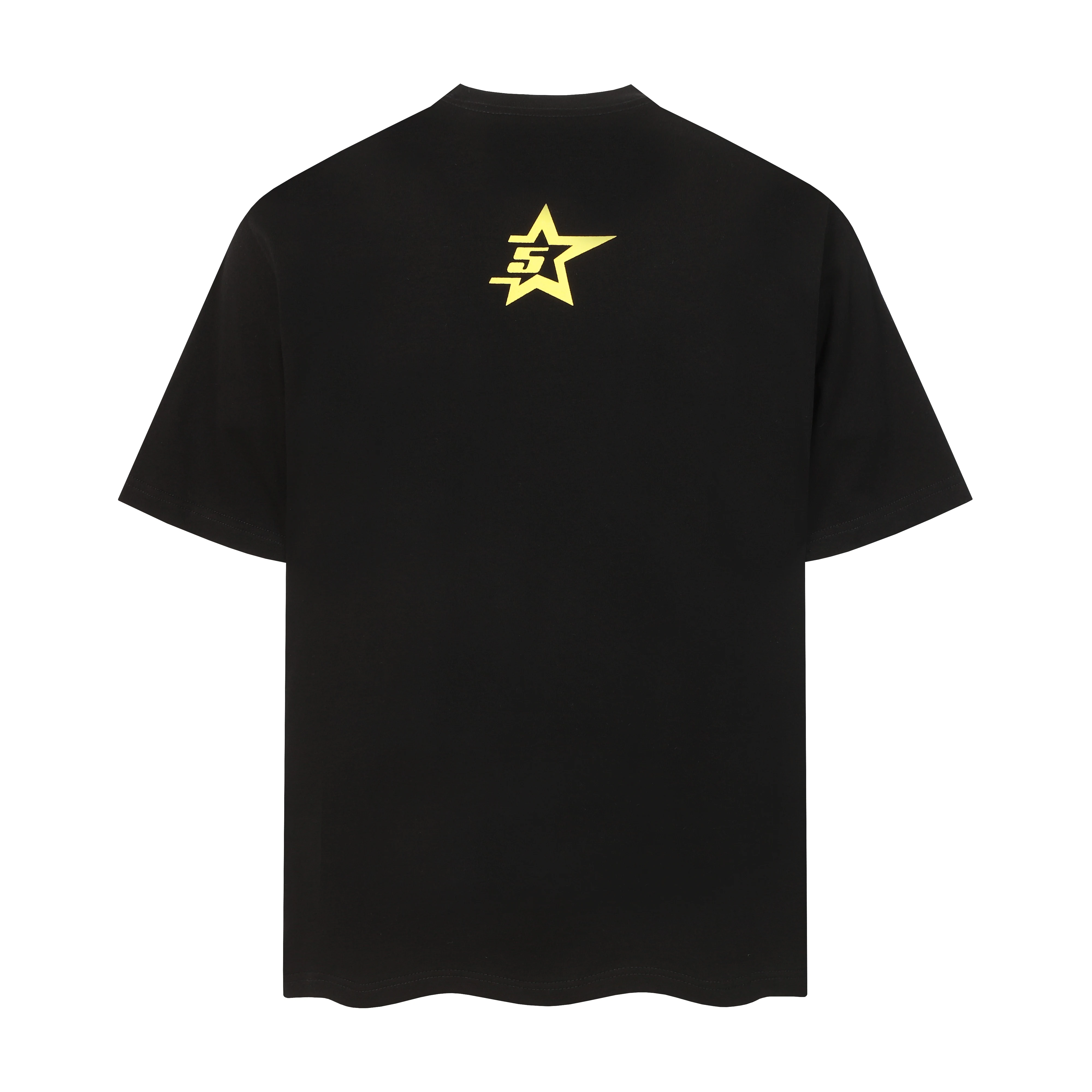 American Style Short Sleeve T-Shirt Pure Cotton Bubble Star Spider Web Hip Hop High Quality Heavyweight Summer Streetwear