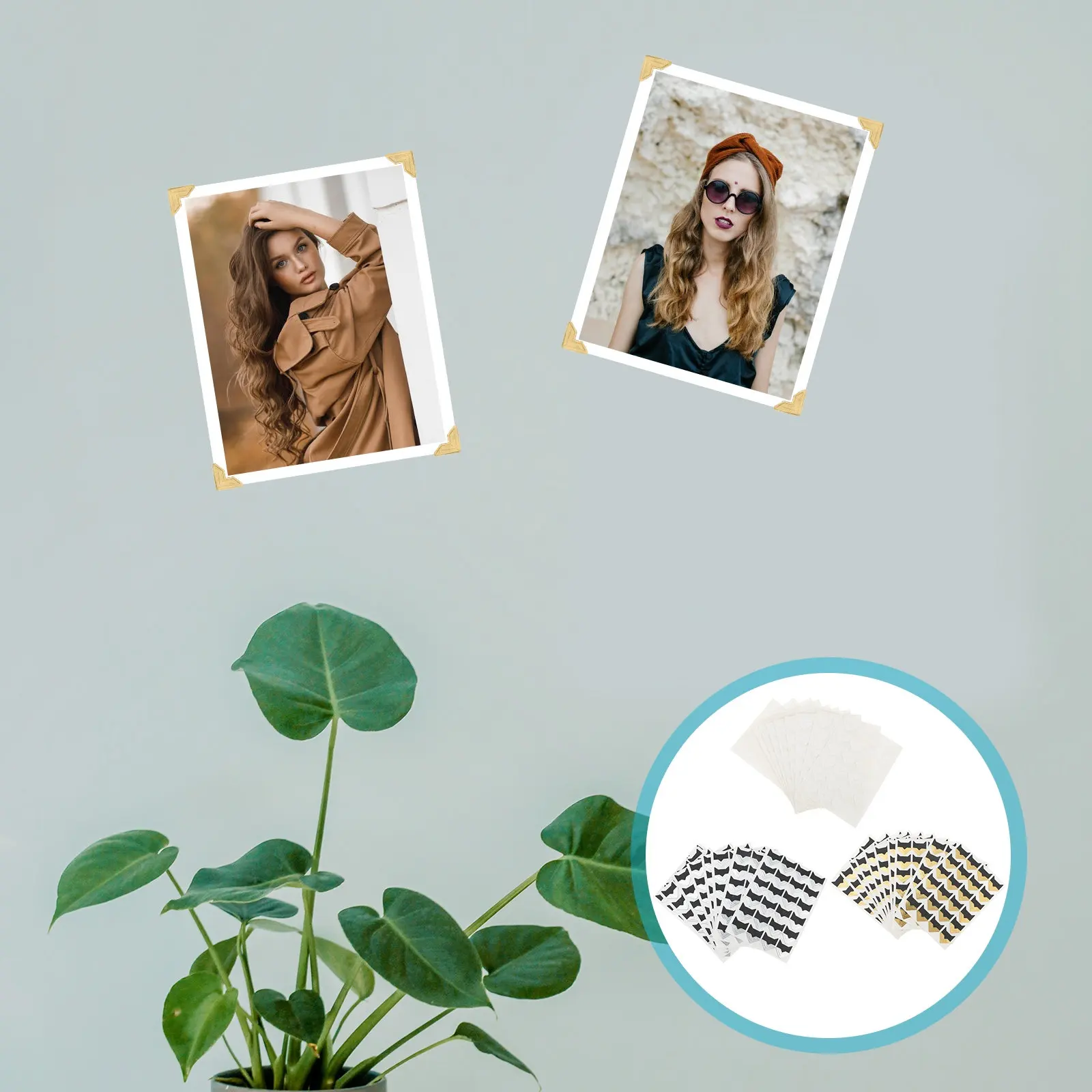 

720 самоклеящихся уголков для фотографий, декоративные наклейки для скрапбукинга, альбомов, дневников, DIY-проектов и крепления фотографий