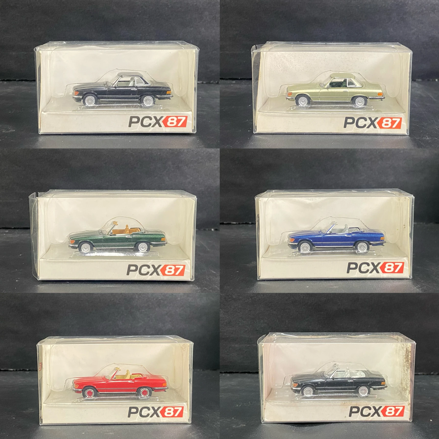 

PCX 1:87 260SL/500SL R107 Моделирование ограниченной серии Пластиковая металлическая статическая модель автомобиля Игрушка в подарок