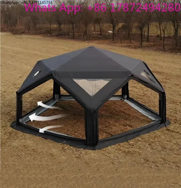 Luxury Outdoor Camping Air Dome Tent Waterproof Inflatable Tent for Family Party