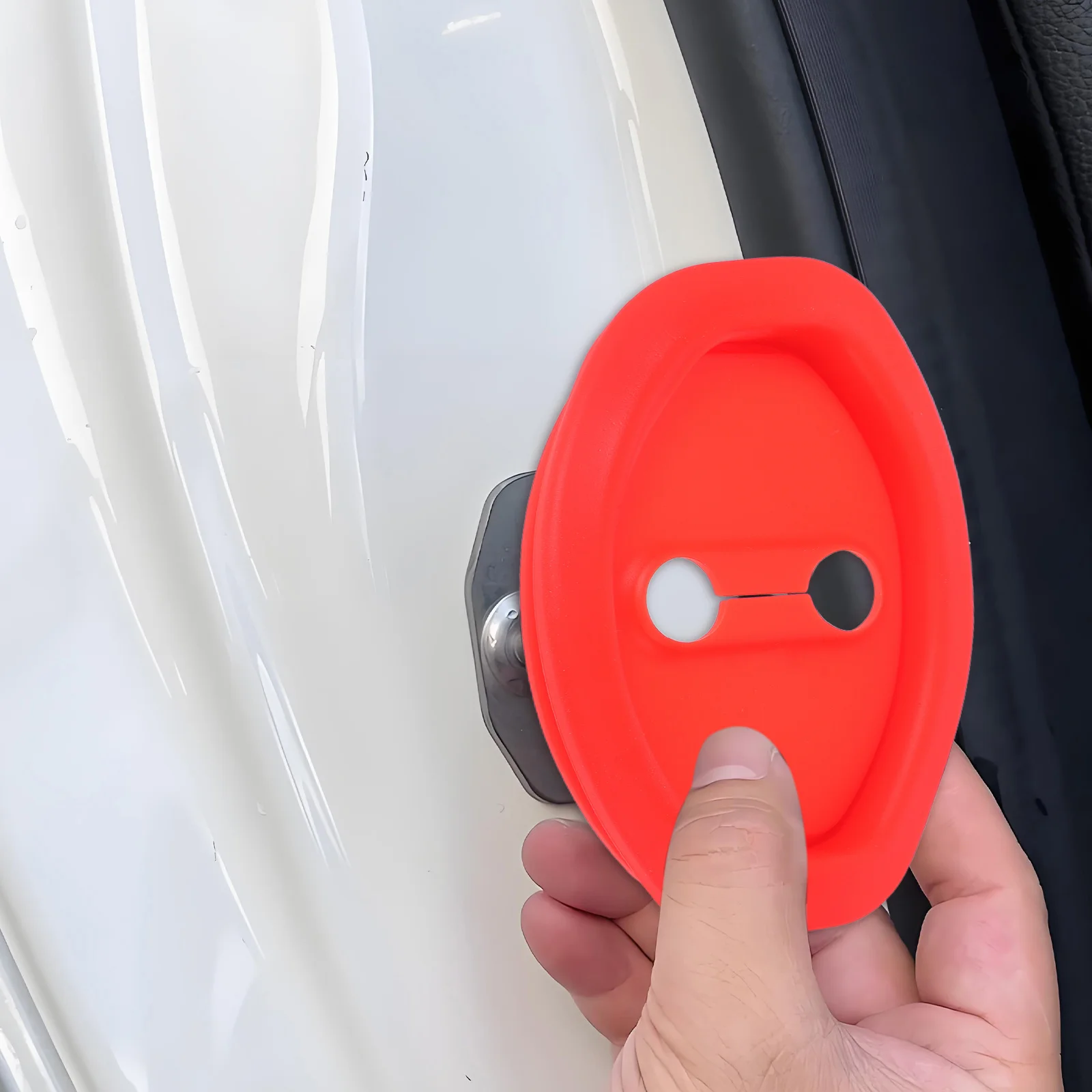

4pcs Latch Protection Cover Universal Silicone Latch Covers Shockproof Protectors Locks Guard Stopper Set Scratch Resistant