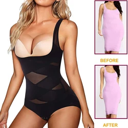 Shaper do corpo para mulheres, controle de barriga, levantador de bumbum, roupa íntima pós-parto, top