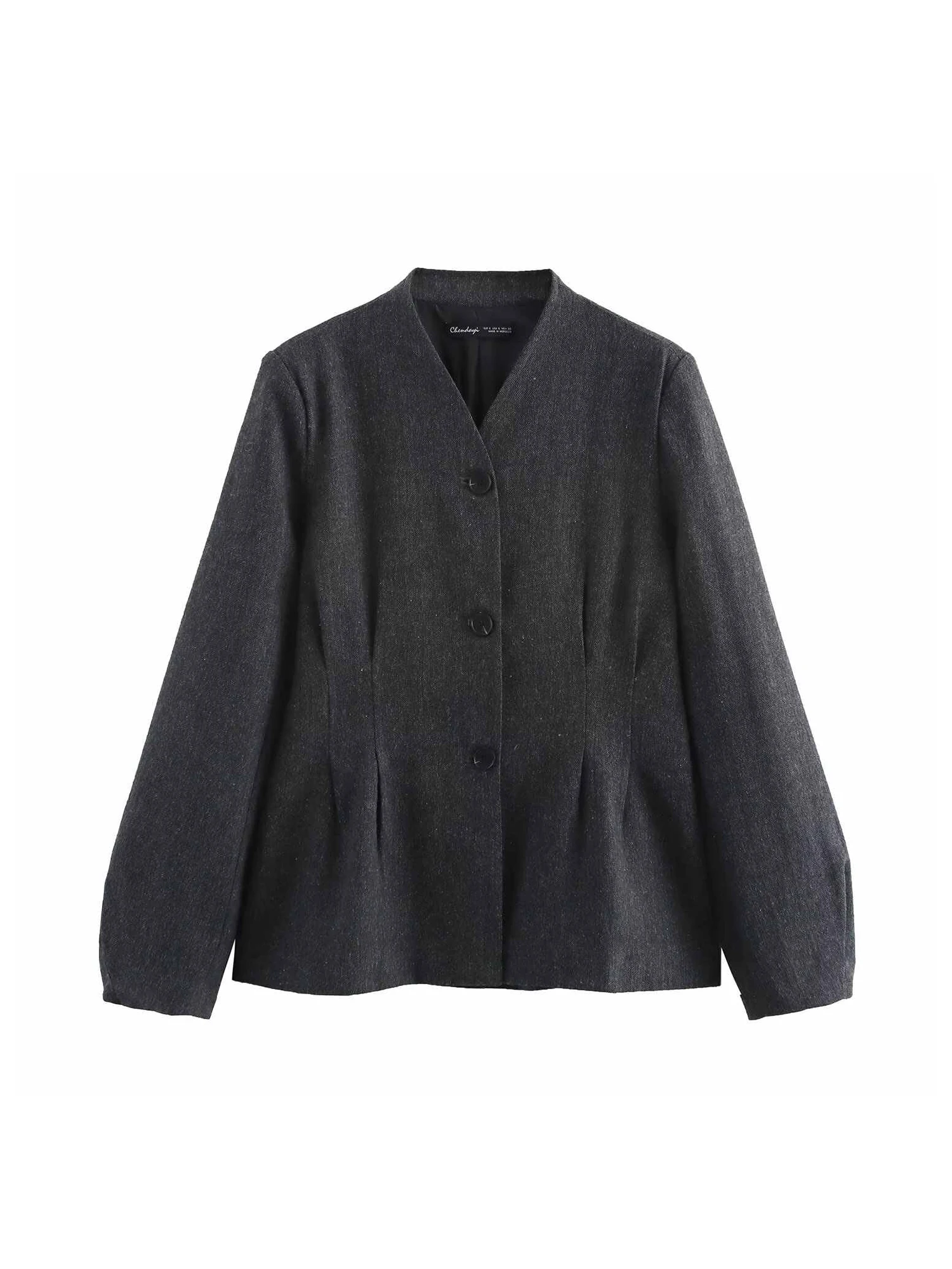 

Women Black Gothic Blazer Jacket Vintage Elegant Suit Coat Harajuku Long Sleeve Single Breasted Outerwear 2000s Clothes Autumn