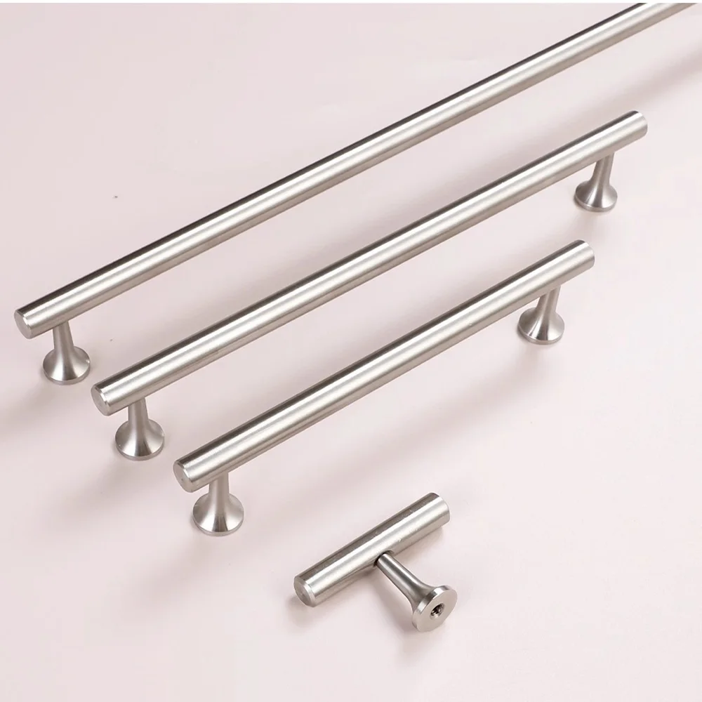 Solid 304 Stainless Steel Cabinet Pulls T Bar Handles for Kitchen Cupboard Drawer Door Hardware