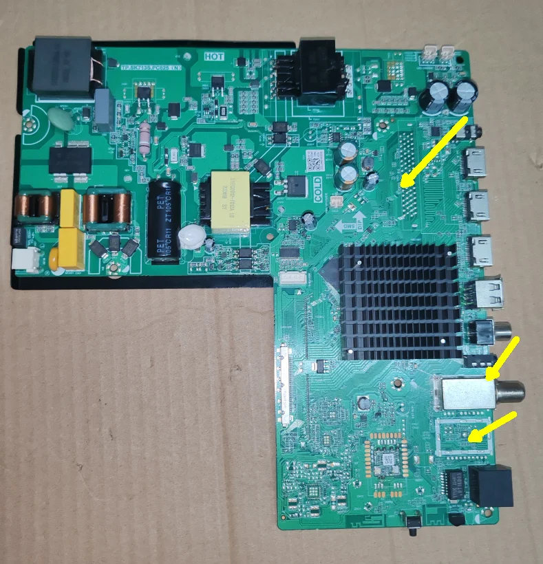 TP.SK713S.PC825(N) Материнская плата сетевого телевидения 4K WiFi, хорошо протестирована, физическое фото для 100--180 В, 560 мА, 138 Вт