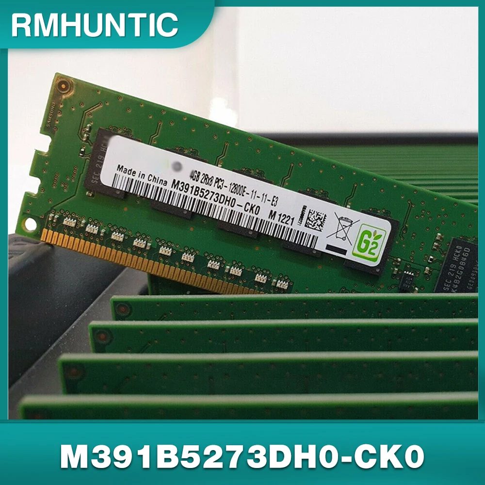 

2 шт. 4G 2RX8 PC3-12800E 1600 Pure ECC для серверной памяти Samsung M391B5273DH0-CK0