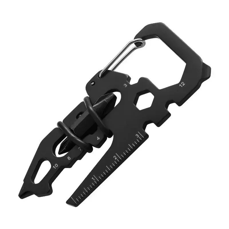 EDC Outdoor Combination Tool Household Portable Multi-function Tool Card Ruler Screwdriver Keychain Repair Tools