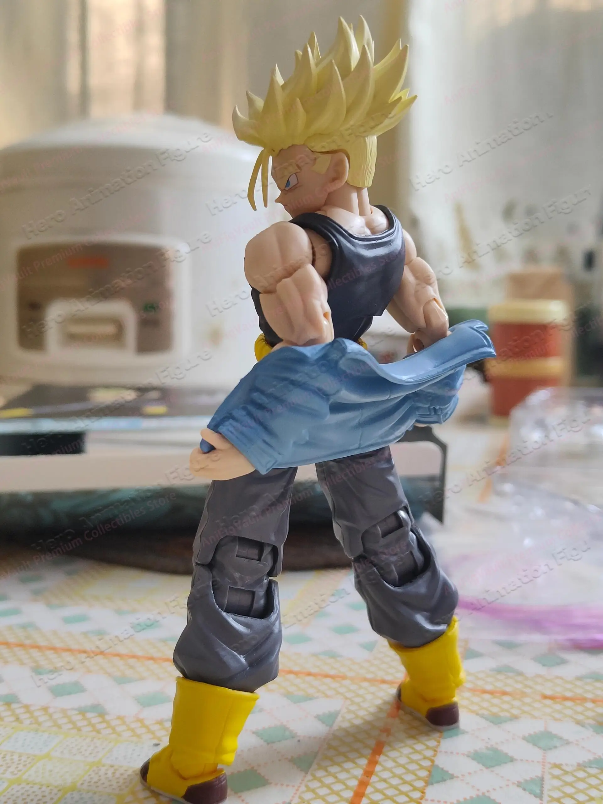 In Stock Now Available Tonsenarttoys Kamione Anime Dragon Ball Z Super Saiyan Trunks 05a 05b Anime Action Figure Collectible view 3