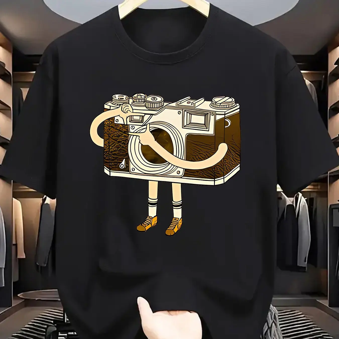 

Женская модная футболка с рисунком Royal с винтажным принтом камеры, повседневная футболка с короткими рукавами, женская одежда, удобная