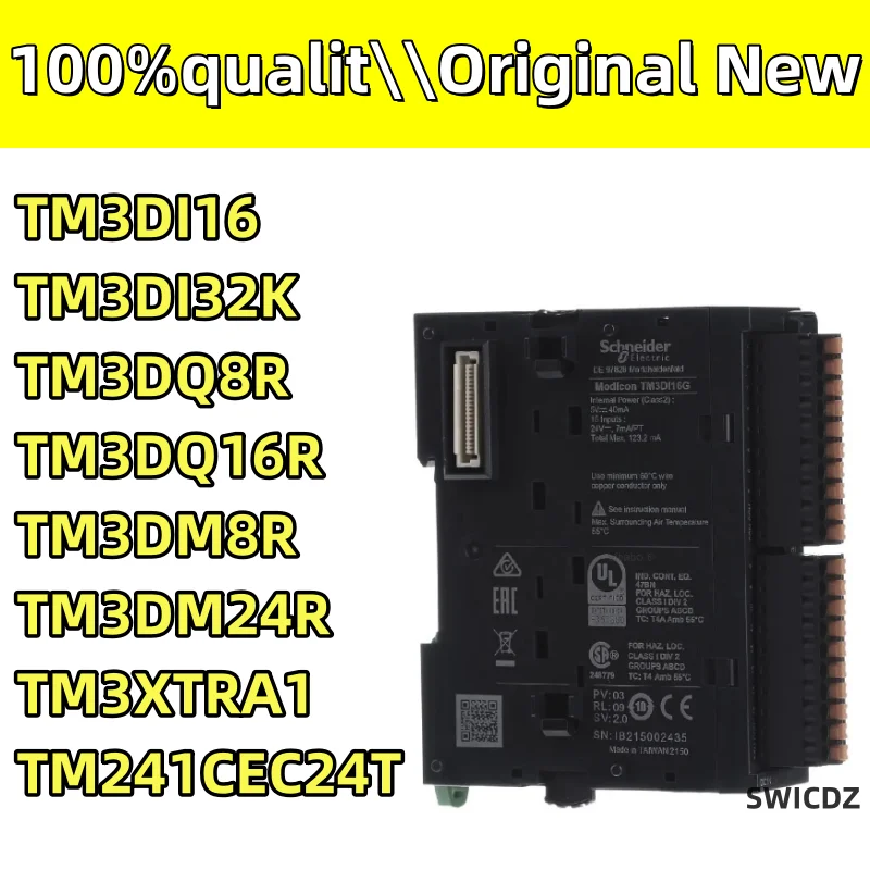 100% New Original  TM241CEC24T  TM3DI16 TM3DI32K TM3DQ8R TM3DQ16R TM3DM8R TM3DM24R TM3XTRA1 TM3XREC1