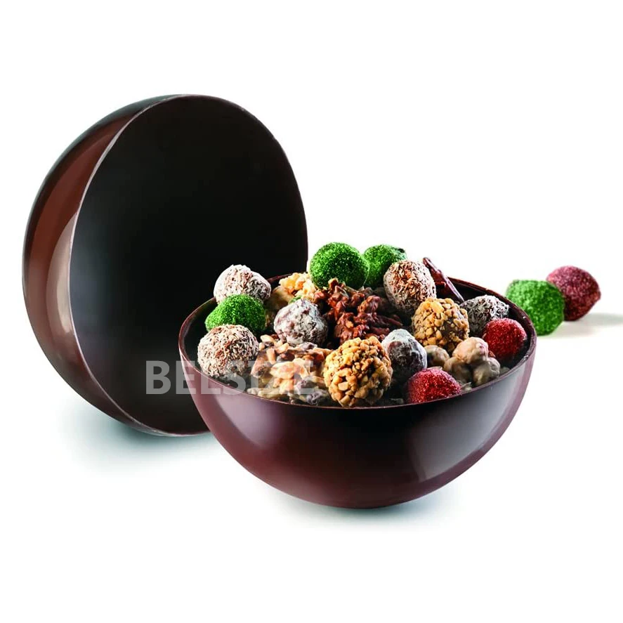 3D Planet Cake Mold Chocolate Molds, Polycarbonate Large Sphere Chocolate Bomb,Big Hollow Ball For Mousse Pastry Baking Mould