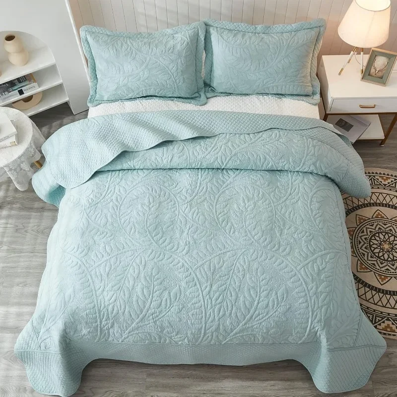 Conjunto de cama extragrande Farmhouse, Colcha, Capa para edredão, Laranja escuro, Rei, TF, 100% algodão, 3 peças