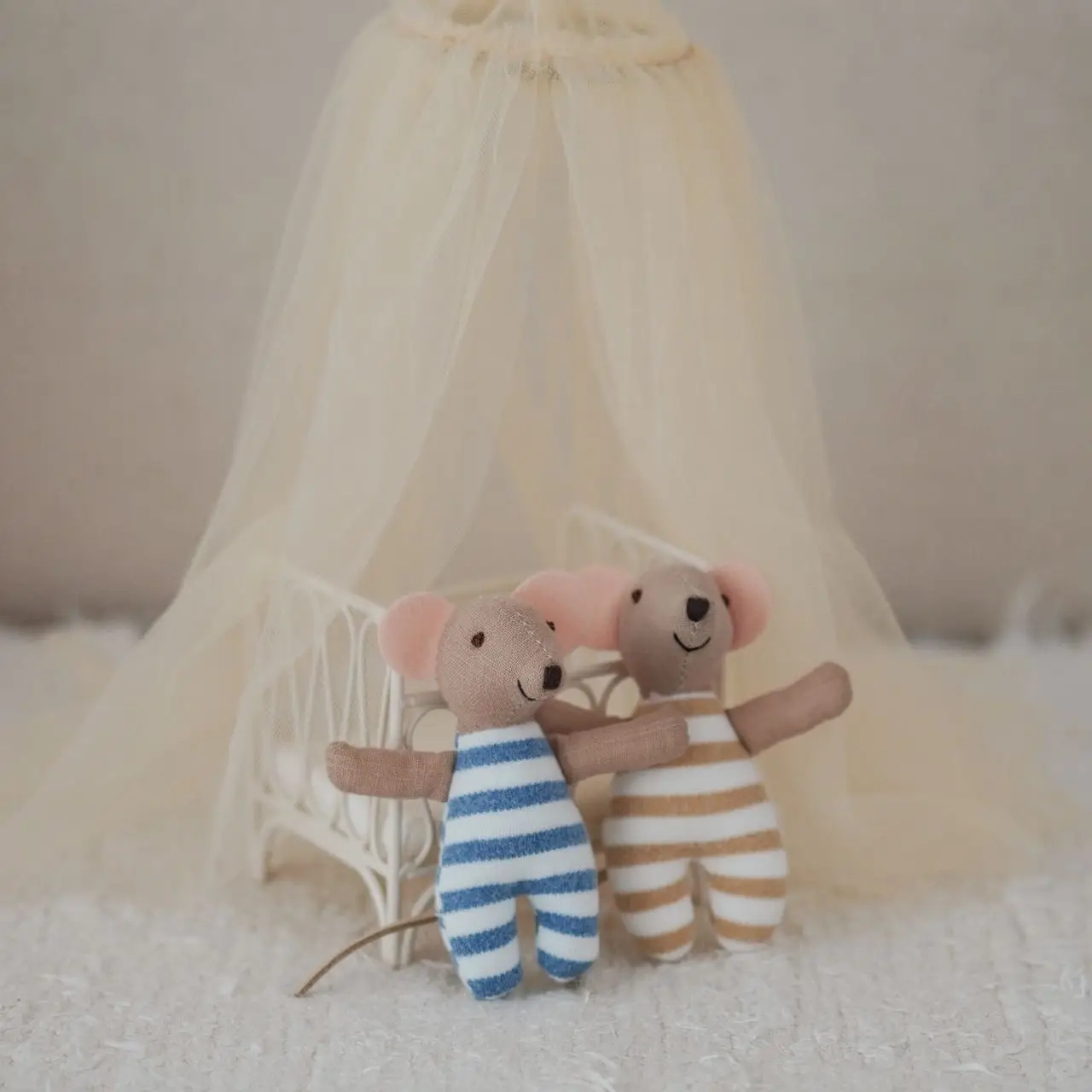 دمية تزيين الفأر الدنماركية الخيالية من INS: لعبة ضغط لطيفة لتخفيف التوتر، دمية إصبع مناسبة للأعمار من 0 إلى 3 سنوات #3