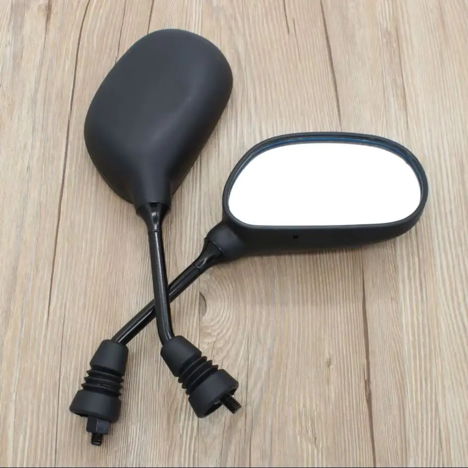 

Motorcycle Rear View Side Mirrors for Yamaha Suzuki Honda Kymco ZY100 HJ110 JOG50 DIO50 GY50 Scooter 8mm Oval-Shape Side Mirror