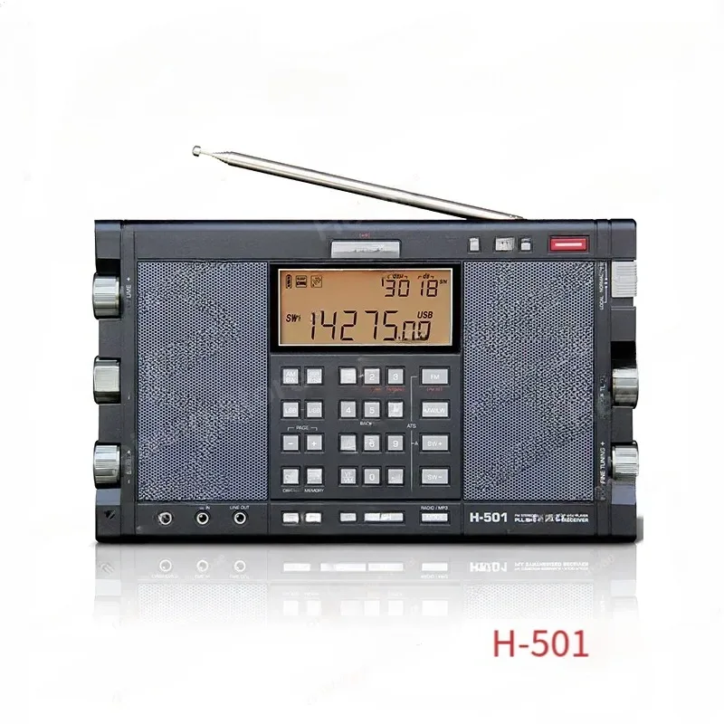 H-501 Portable Stereo Radio Full Band FM SSB Receiver Dual-Horn Speaker with Music Player  H501