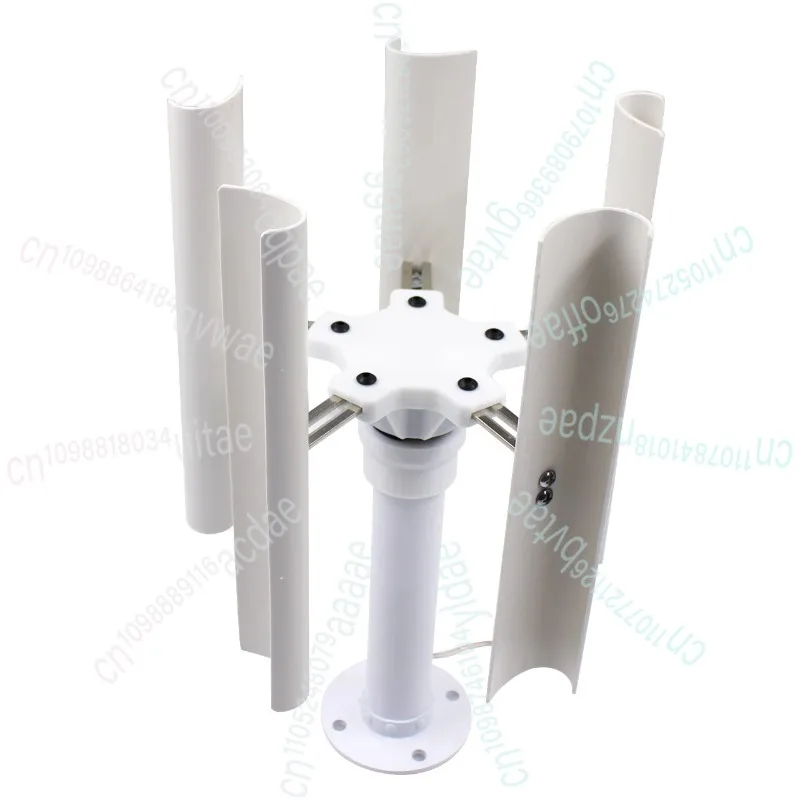 

Vertical Five-blade Wind Generator Model Three-phase Permanent Magnet Brushless Generator Low-speed Windmill Portable Outdoor