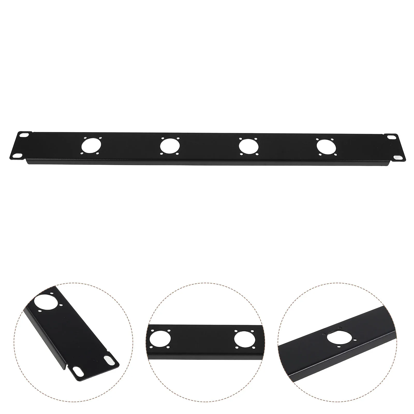 

1u 4 Port Xlr Patch Panel Hinged Rack Panel Audio Rack Mount Cord Organizer Wire Management Cable Clips Cord Management