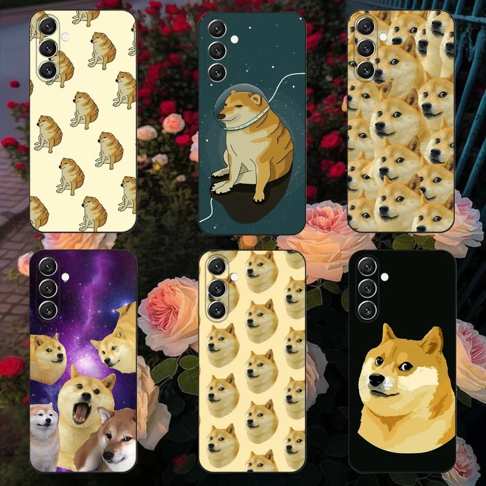 Cheems-S Doge   Phone Case For Samsung Galaxy A13,A21s,A22,A31,A32,A52,A53,A71,A80,A91 Soft Black Cover