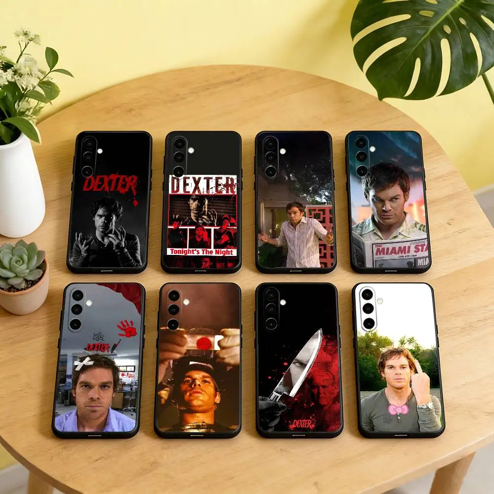 D-Dexter M-Morgan Phone Case For Samsung Galaxy A73,A72,A71,A70,A53,A52,A51,Others Soft Black Cover