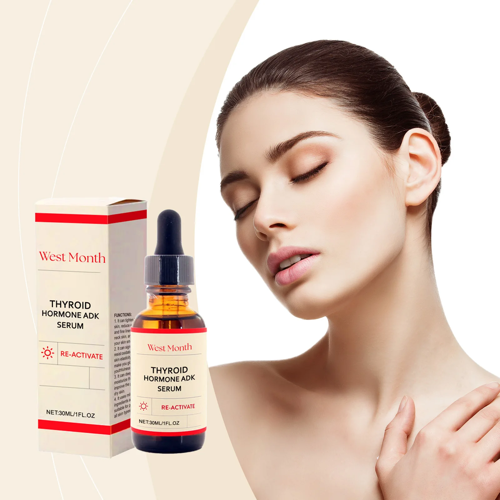 

30ML Neck Hyaluronic Acid Essential Oil Shapes Swan Neck Fades Neck Wrinkles Moisturizes Anti-aging Reducer Fine Lines Skin Care