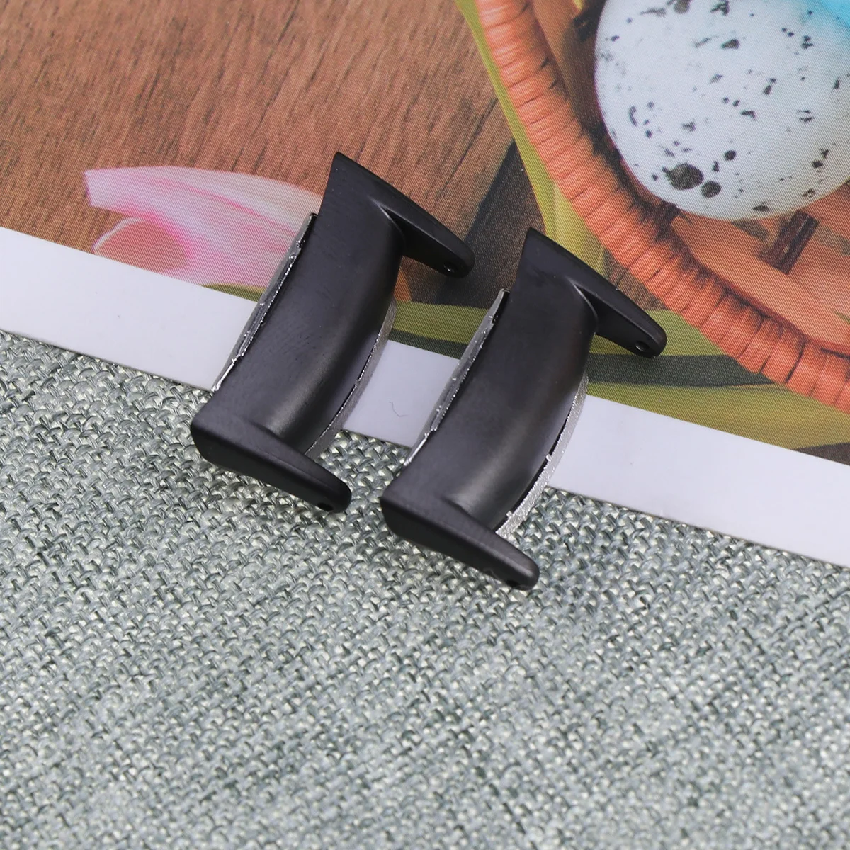 2 stuks duurzaam roestvrij staal 2 bandconnector nauwkeurige sneden veilige pasvorm voor lederen siliconen banden bandaccessoire