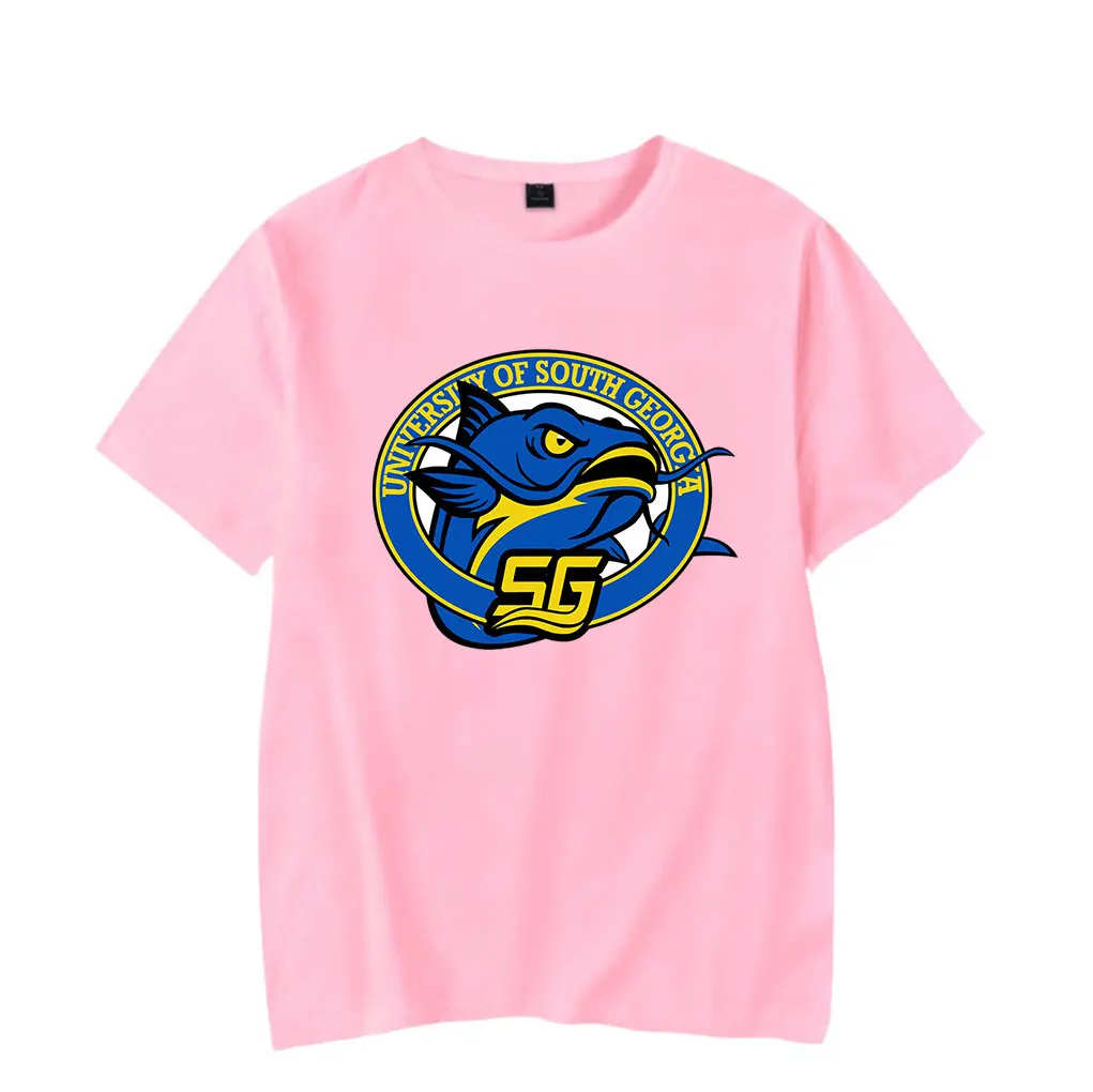 تشاد باورز جنوب جورجيا سمك السلور شعار التي شيرت مضحك كرة القدم ميرش Crewneck قصيرة الأكمام التي شيرت الرجال/النساء برنامج تلفزيوني بلوزات على الموضة #2