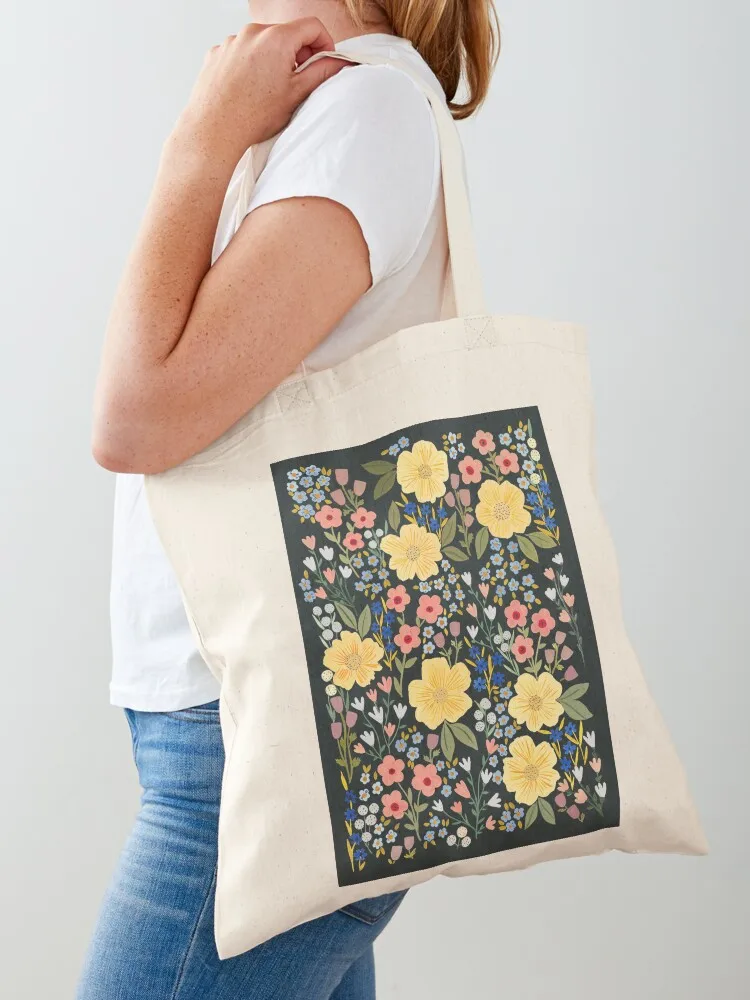 

Flower Fields Tote Bag tote bag university hand bag Reusable bags canvas tote bags