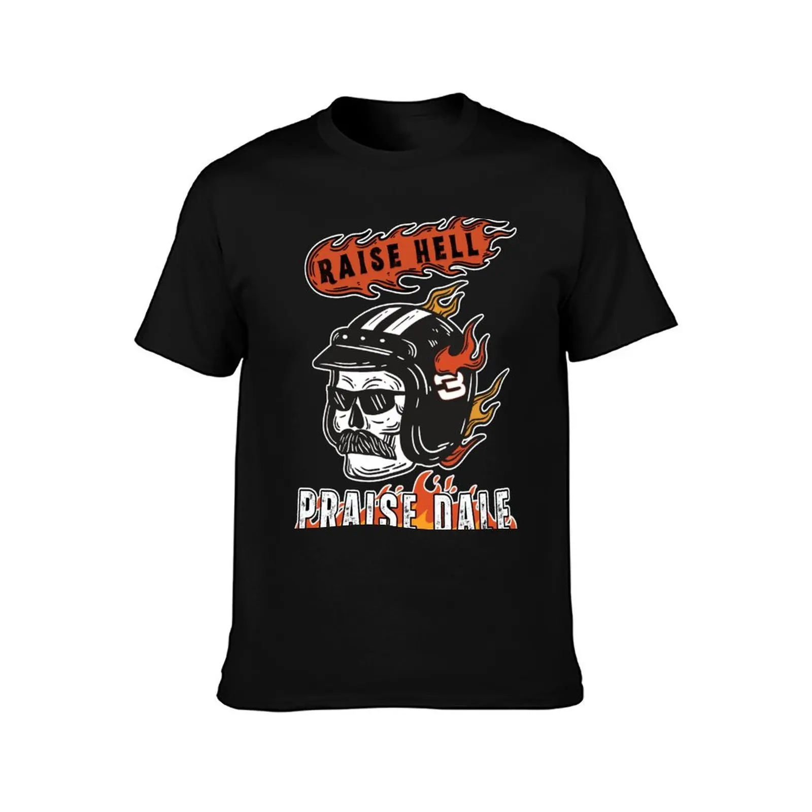 Raise Hell Praise Dale | #3 T-Shirt Running Gym Short Sleeve Sports Tee T-Shirt