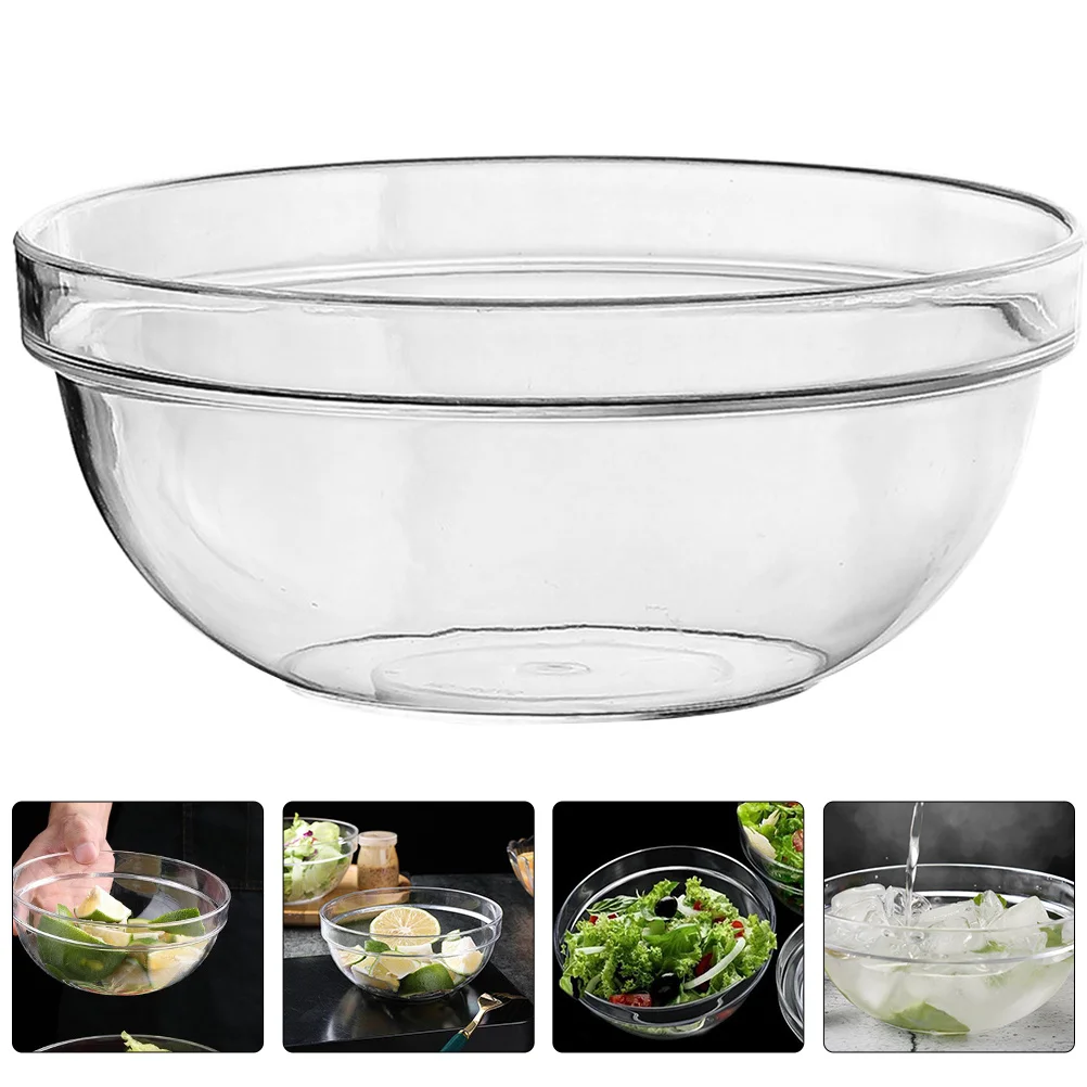

Household Salad Bowl Excellent Workmanship Clear Pc Material Suitable for Cocktail Martini Whiskey Spirits Fruit Dessert Serving