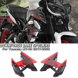 NEW For Yamaha MT-09 MT09 MT 09 2017 2018 2019 2020 Motorcycle Parts Side Downforce Naked Spoilers Fixed Winglet Fairing Wing