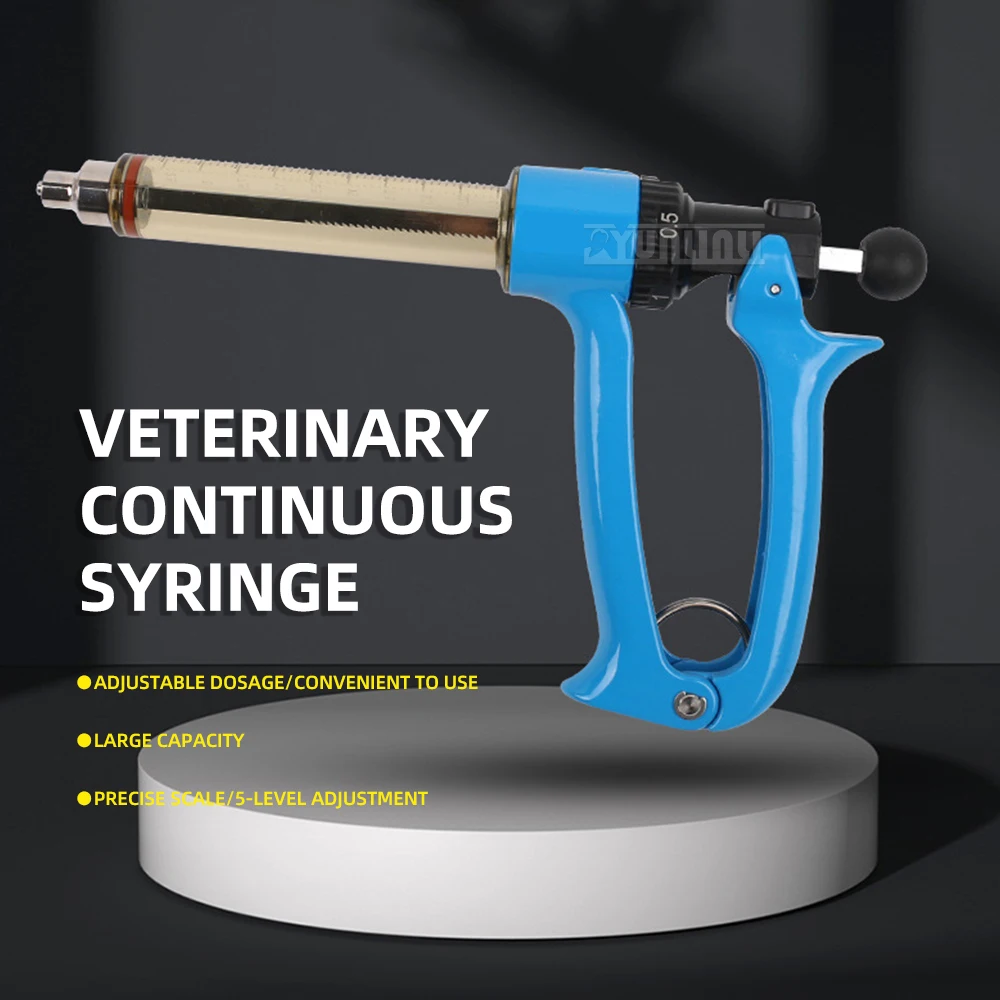 

Регулируемый полуавтоматический шприц непрерывного действия для использования в животных, большой инжектор вакцины, 50 мл/25 мл