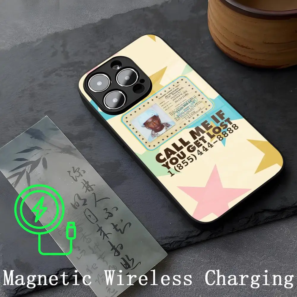 

Чехол для телефона Singer Tyler the Creator Rapper с сильным магнетизмом и стеклом для iPhone 14 Pro Max 15 13 12 15 11 Pro XS Max Plus Mini Coque