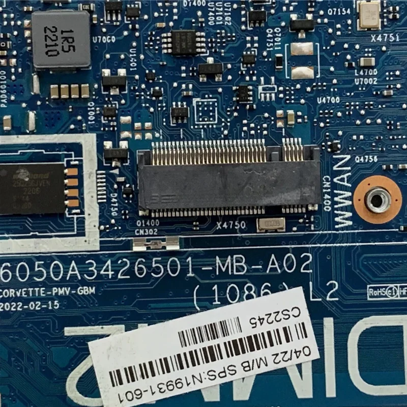 6050A3426501 Pour carte mère HP EliteBook 830 G8 840 G8 N19930-001 N19929-601 N19931-601 N19927-601 avec processeur i5 i7 11e génération 100% fonctionnel