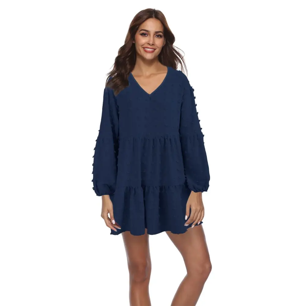 

Dress For Women Summer Tunic Dress V Neck Casual Loose Flowy Swing Shift Dresses