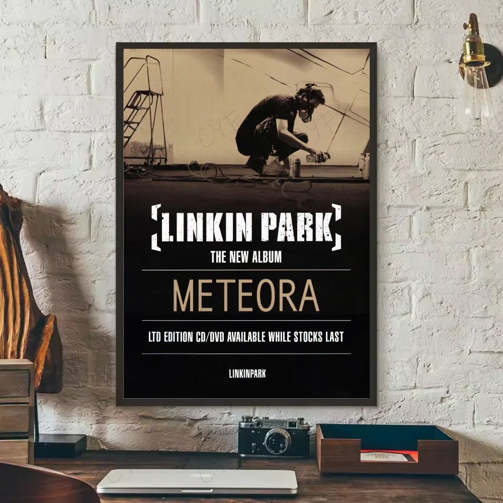 Band L-Linkin P-Park Poster Keren HD Seni Dinding Lengket Tahan Air Rumah Ruang Tamu Kamar Tidur Bar Dekorasi Estetika