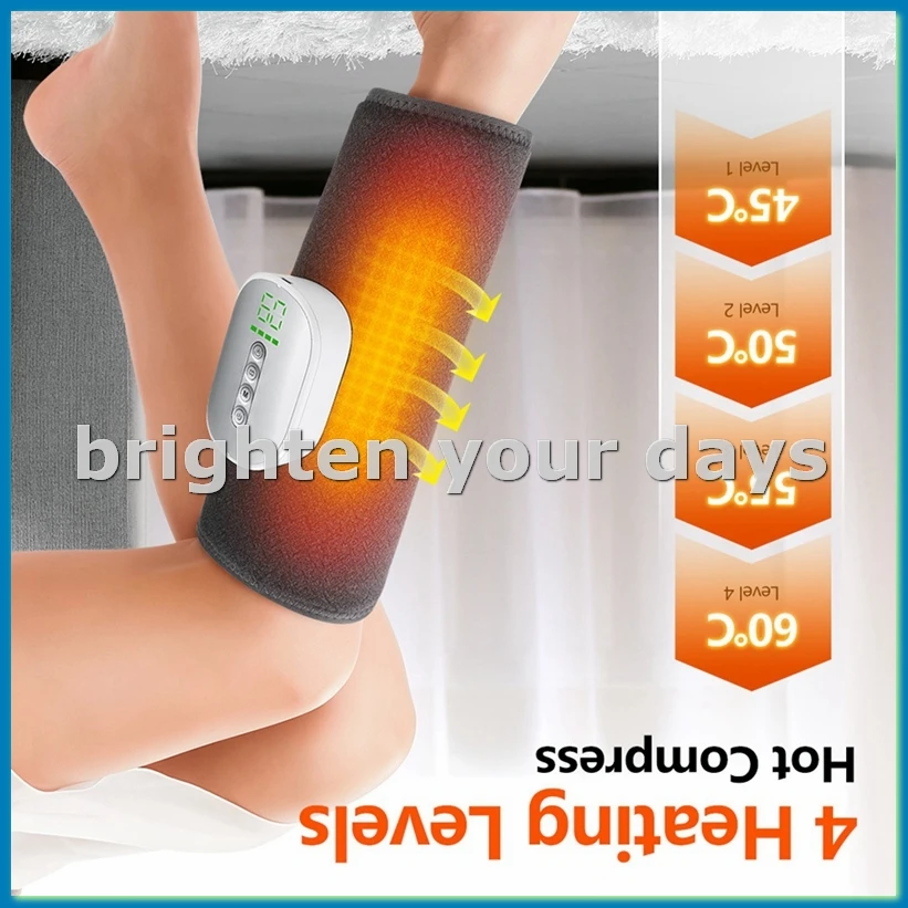 

Массажер для ног с тепловым компрессом, массажер для суставов ног, умное устройство для согревания и снятия отеков, компрессионный массажер для ног с воздушной компрессией, набор-A63M