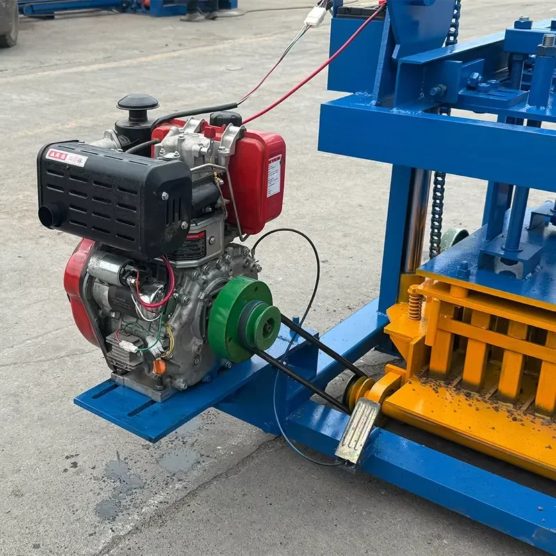 QMY4-45 Portable Engine Laying Machine Cement Hollow Brick Making Machinery Paving Block Machine
