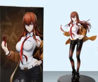 22cm Steins Gate Makise Kurisu Anime Girl Figure Steins;Gate Kurisu Makise Action Figure Assistant Figurine Model Doll Toys Gift 6