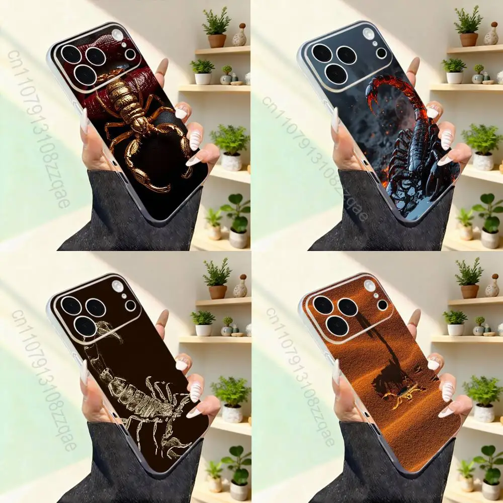 

Cool Art Animal Scorpion Phone Case For iPhone 17,16,15,14,13,12,11,Pro,Max,Plus,Mini,SE4,E For Magsafe Wireless