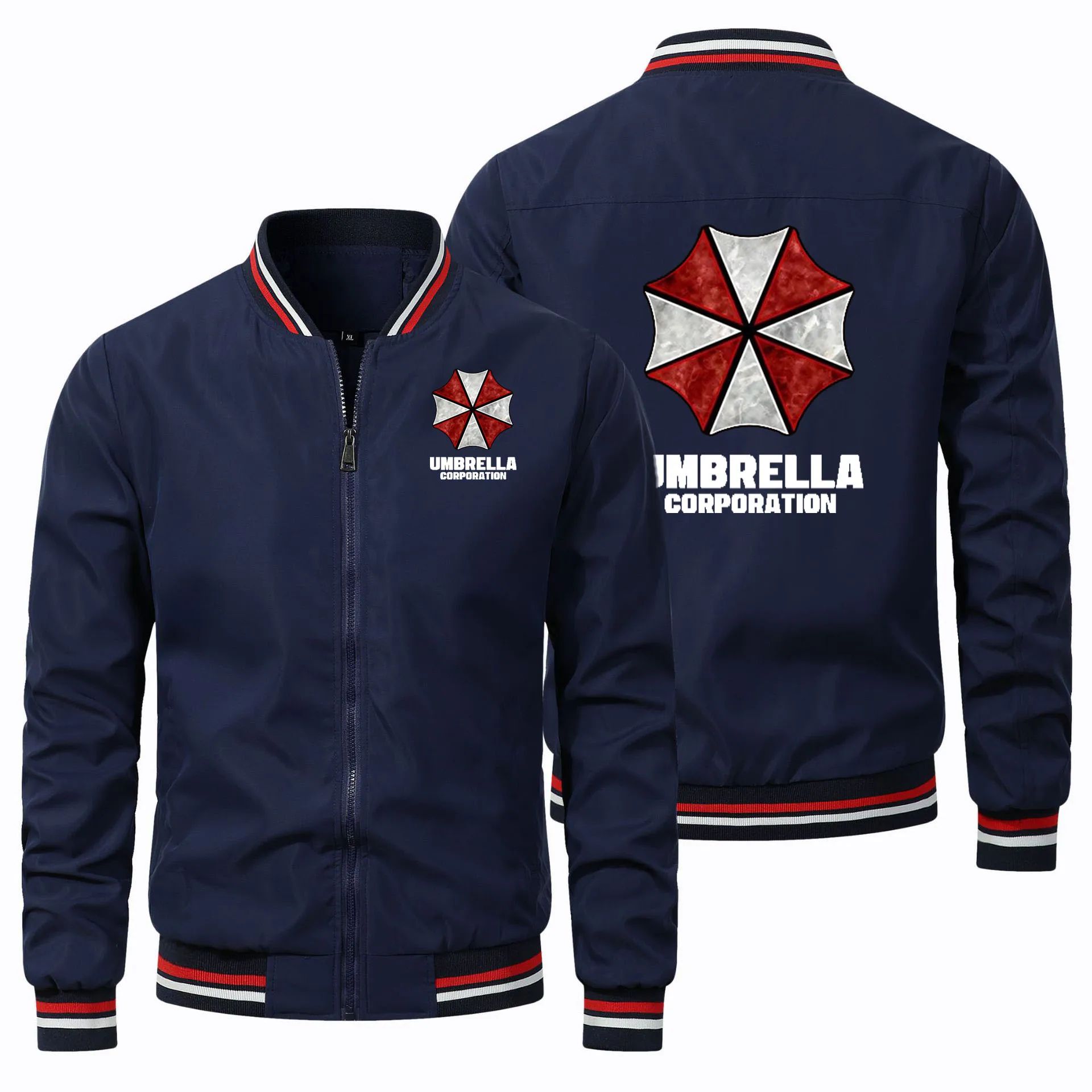 

Spring Autumn Men's Jacket Umbrella Corporation Print Sportswear High Quality Fashion Men's Bomber jacket Novelty Men's top