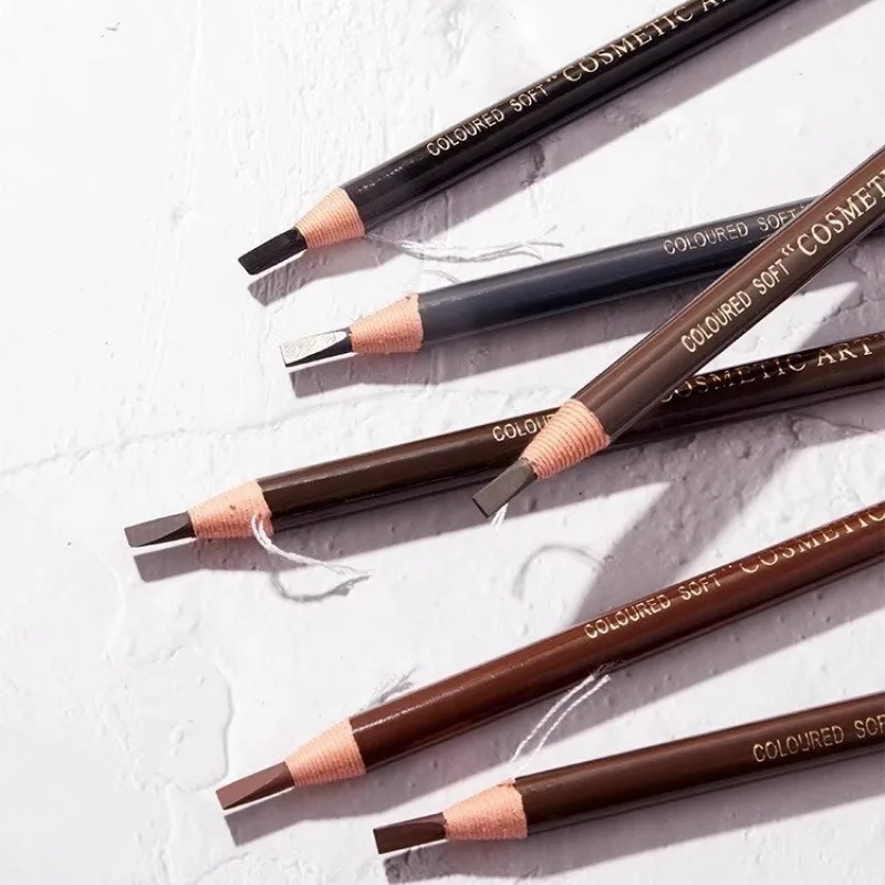 Matita per sopracciglia a costine staccabile Impermeabile a prova di sudore Incolore Testa sottile Matita per sopracciglia per studenti naturali per principianti