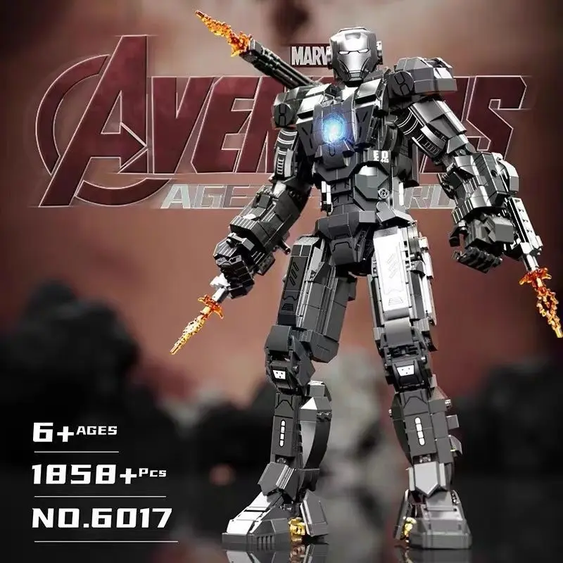 Disney Avengers Iron Man MK50 MK1 Steel Mecha Action Figures Building Blocks Classic Movie Model Bricks Toys For Kid Gift