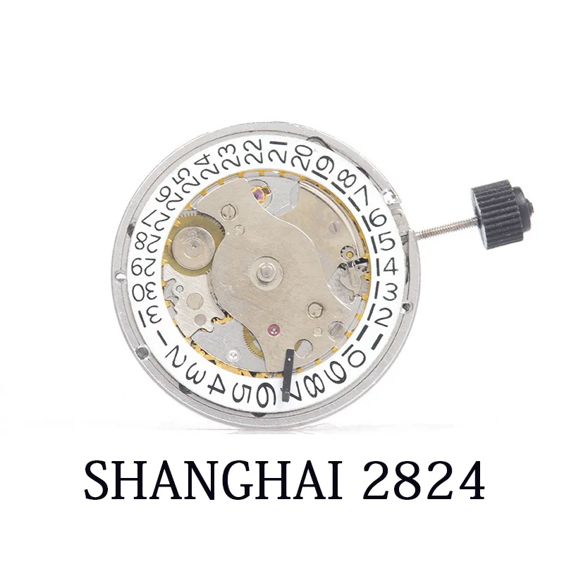 Watch accessories original Shanghai 2-pin semi-mechanical movement fully automatic mechanical movement 2824 white brand new