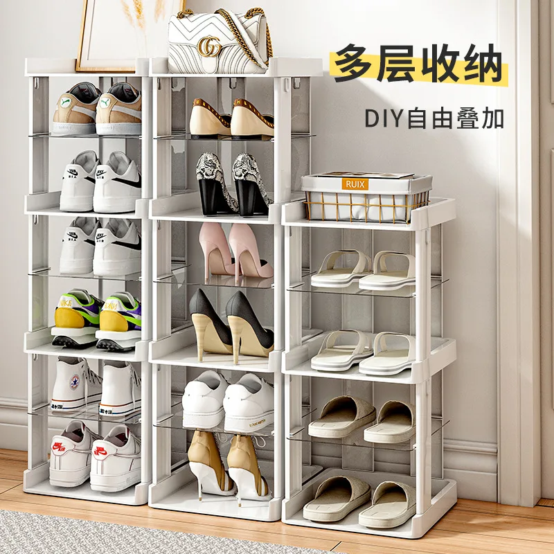 12 Simple Shoe Cabinet 2023 New Home Narrow Door Stand Small Shoe Cabinet Narrow Rental House Shoes Multi-layer Shoe Cabinet