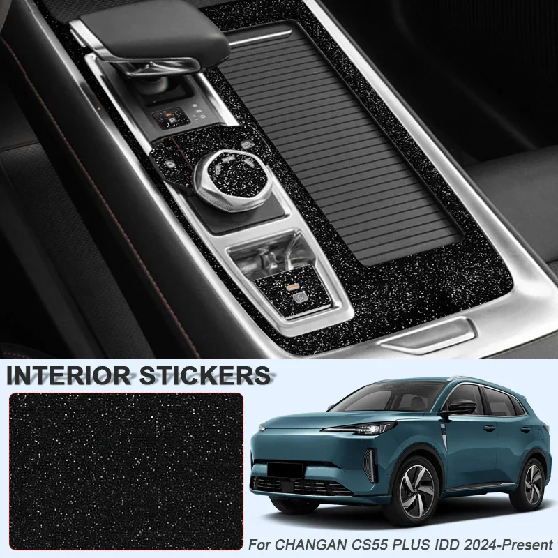 

Car Carbon Interior Sticker Window Lifting Panel Decal For CHANGAN CS55 PLUS IDD 2024-PresentGear Door Protective Film Accessory