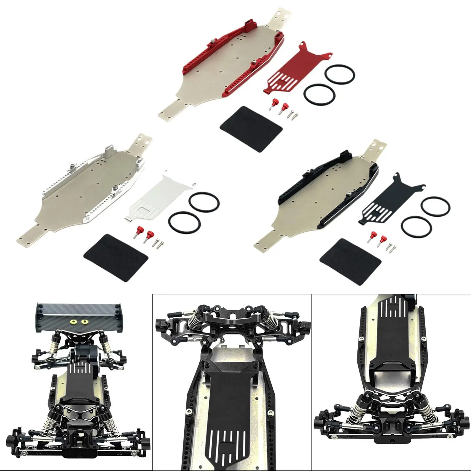 

RC Car Chassis Plate Replacement for 244016 Precision Accessories 1/24 Scale DIY Modification Spare Parts 6061 Aluminum Alloy