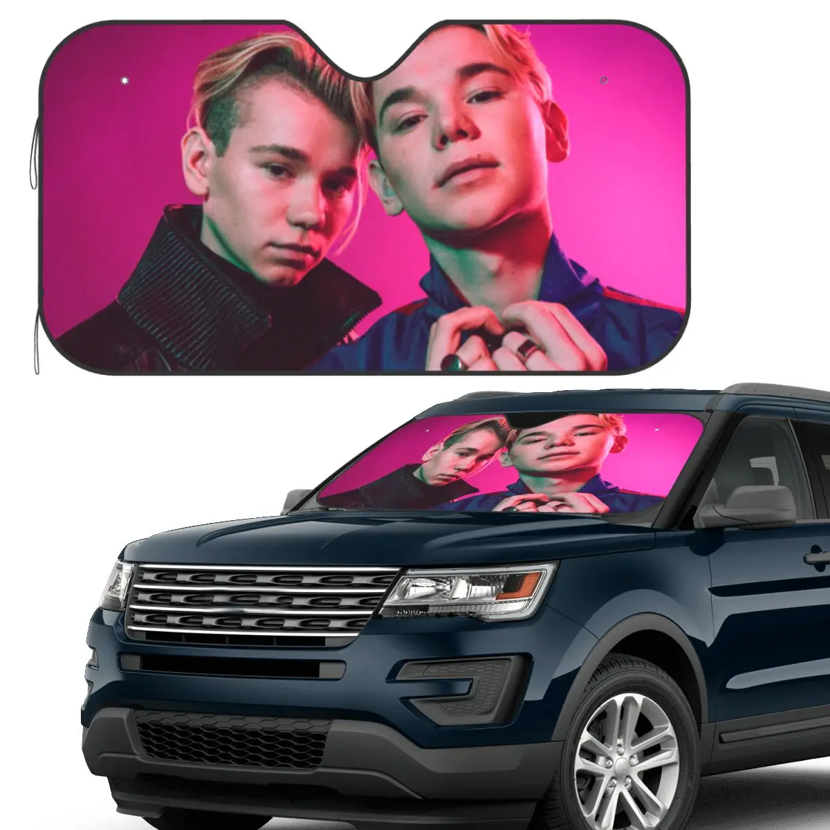 

Маркус и Мартинус Швеция Норвегия Евровидение Солнцезащитный козырек Лобовое стекло автомобиля Переднее лобовое стекло Солнцезащитный козырек Аксессуары Чехлы