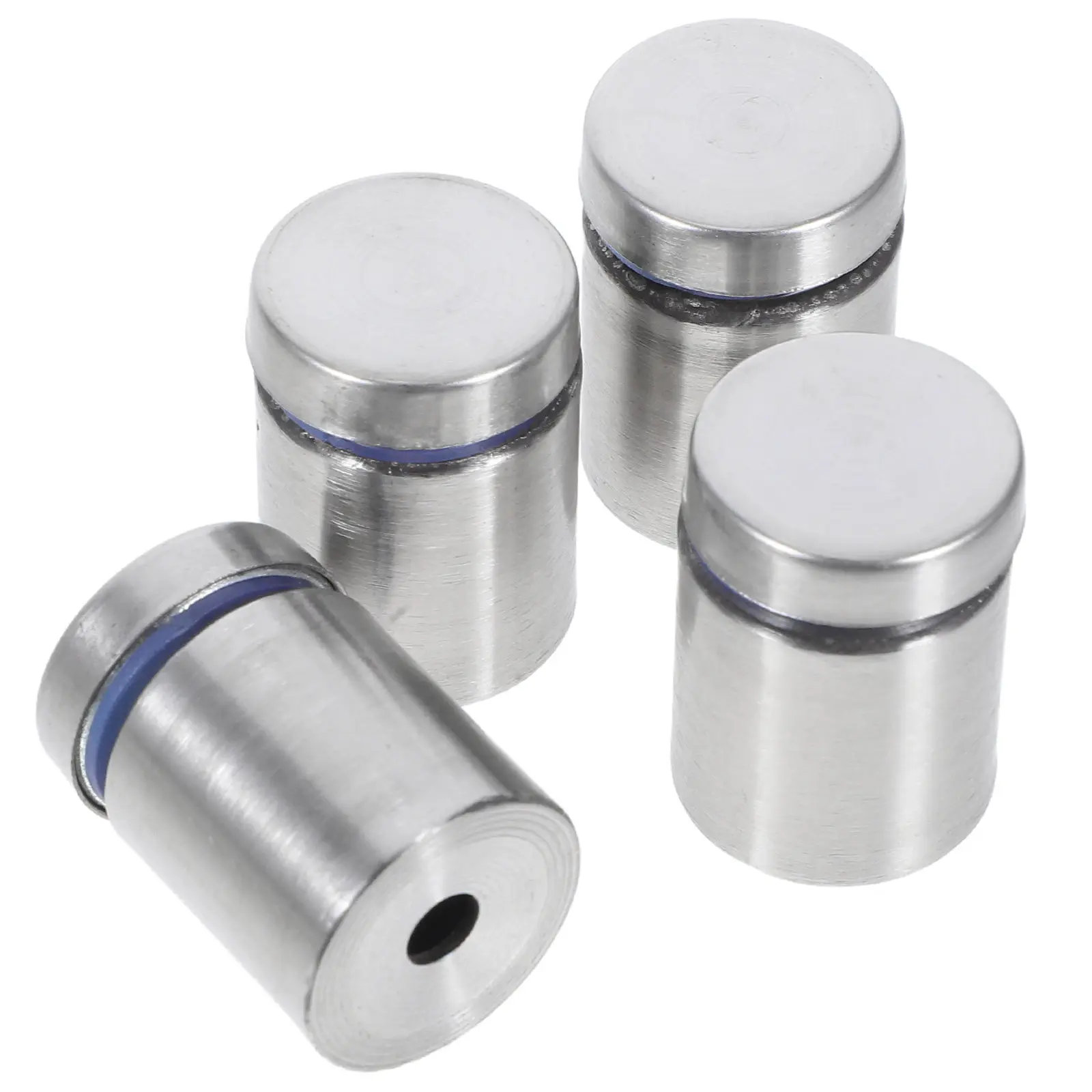 4Pcs Stainless Steel Acrylic Wall Sign Mounts Heavy Duty Standoff Nails for Glass Advertising Boards Picture Nails for Walls