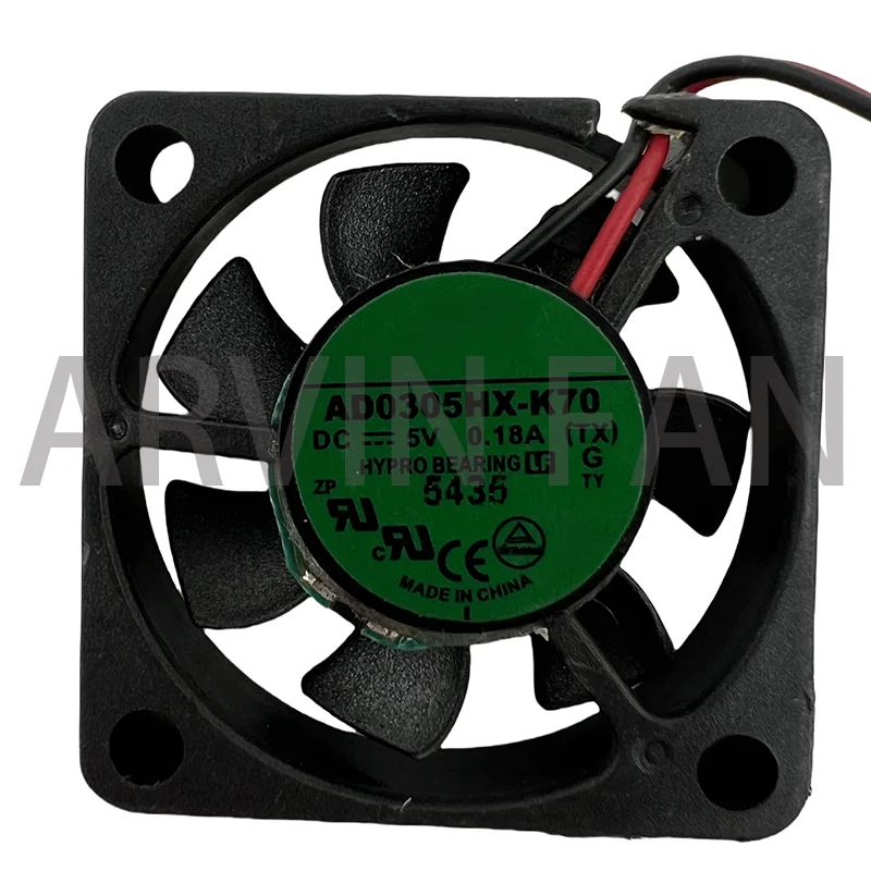 

New AD0305HX-K70 30mm Fan 3cm 3006 30x30x6mm DC5V 0.18A Miniature And Very Thin USB Large Air Volume Cooling Fan